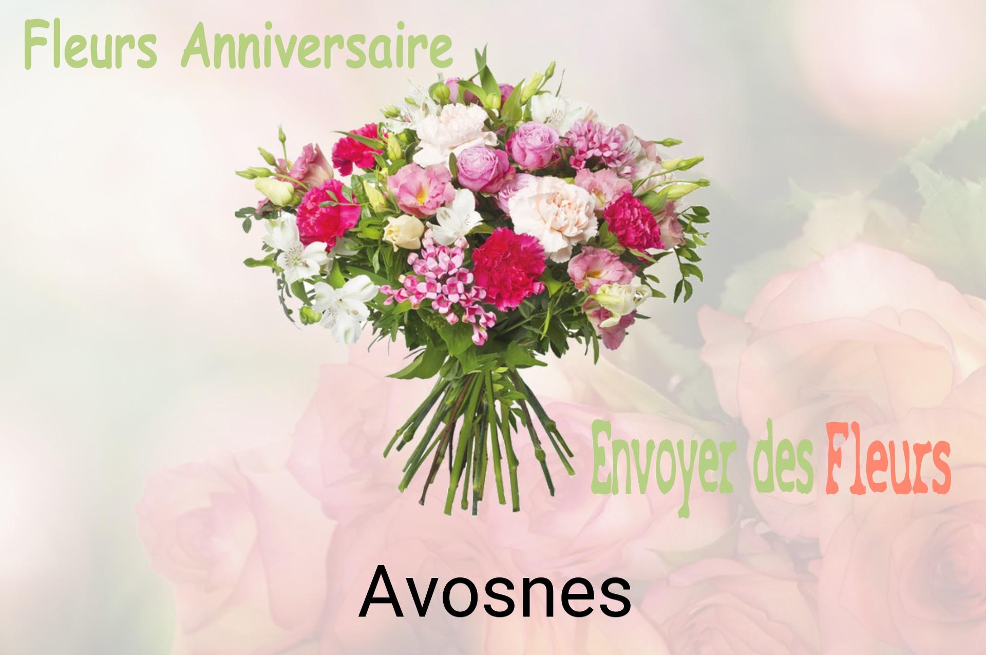 Bouquet de fleurs d’anniversaire livré à Avosnes