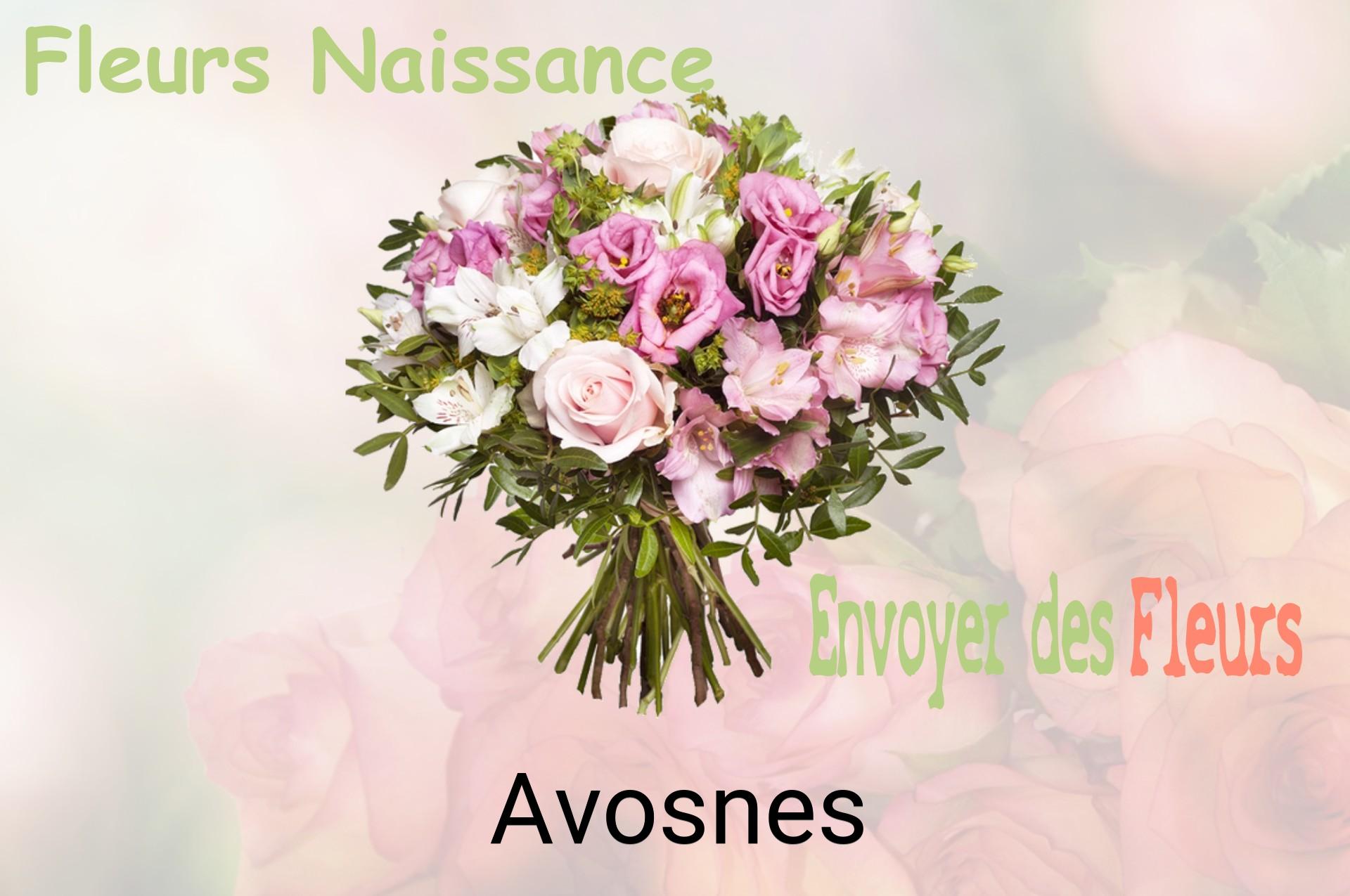 Bouquet de fleurs de naissance livré à Avosnes